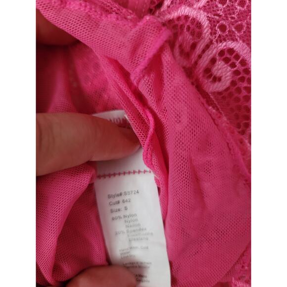 Shirley of Hollywood vintage pink Babydoll top bow in‎ back small - Picture 4 of 5